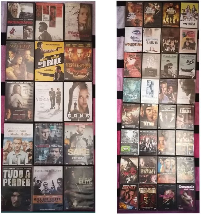 Lote 210 DVD's originais (LOTE 37)