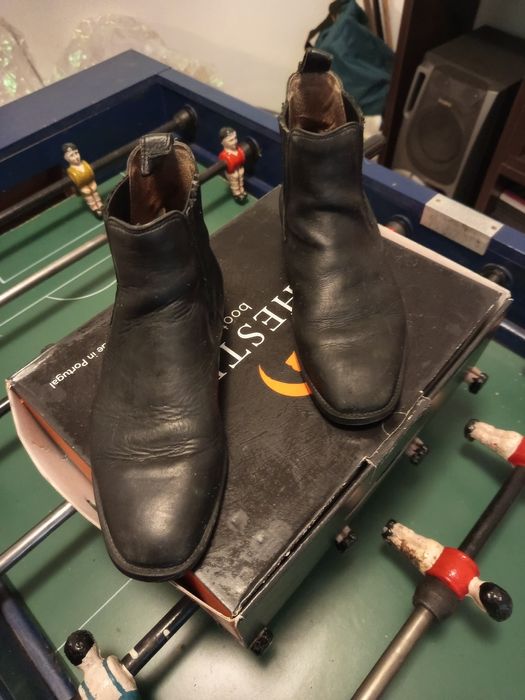 Botas equitação pele