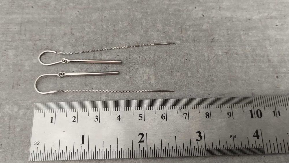 Срібні сережки протяжки