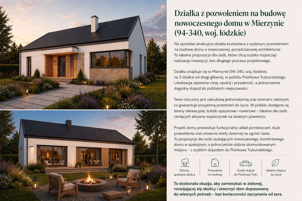 Działki budowlane Mierzyn