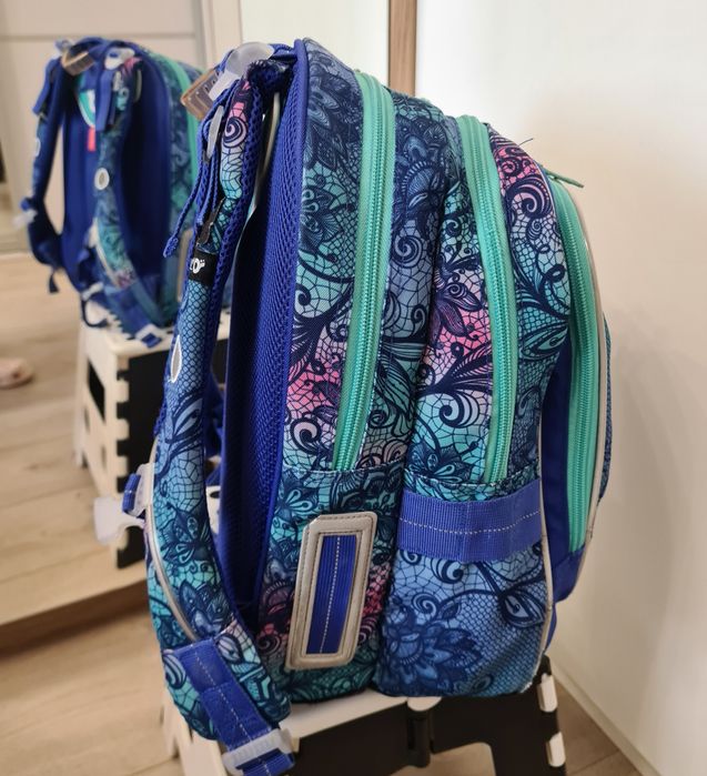 Plecak szkolny TOPGAL kl 1-3 Tornister niebieski habrowy turkus cool