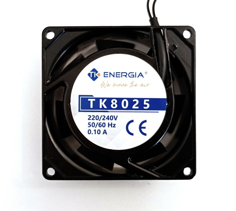 Wentylator osiowy do SZAFY SPAWARKI 80x80x25 mm łożyska kulkowe 230V