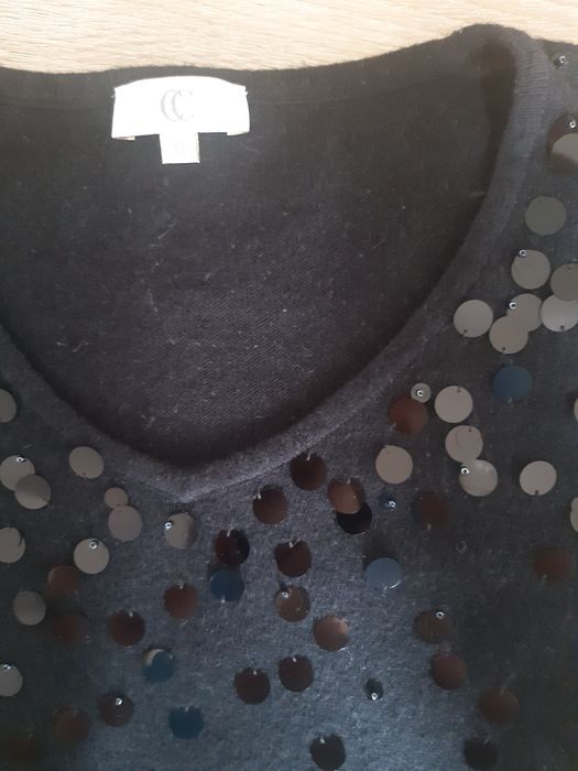 Sweter mieciutki i elegancki z kaszmirem r.M