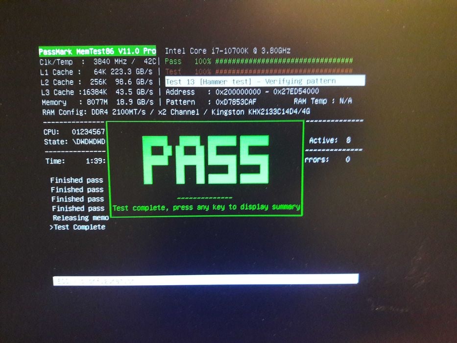 Pamięci ram DDR4 | HyperX Fury Black, 8GB (2x4), 2133MHz, CL14