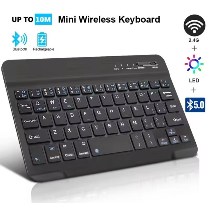 Бездротова клавіатура Bluetooth Міні-клавіатура для МасBook iPad 2.4G