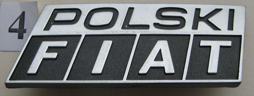 Emblemat, znaczek, logo POLSKI FIAT. Nowy oryginał.