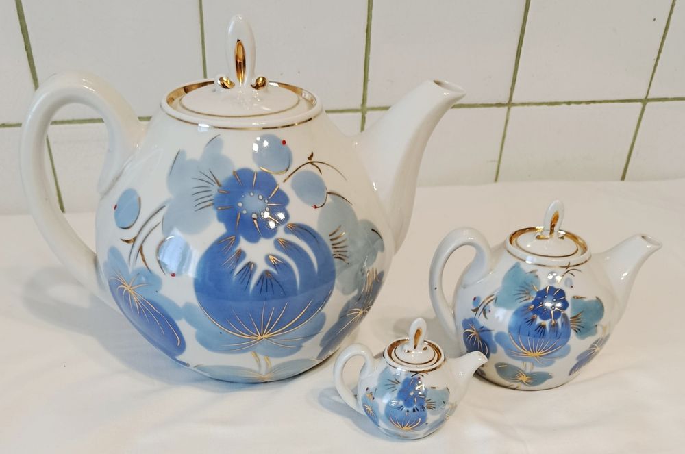 Чайники для заварювання "Блакитні квіти".
