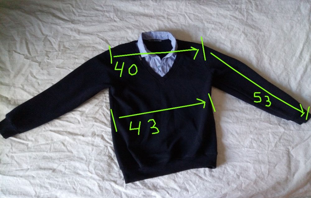 Кофта обманка для мальчика 10-13 лет. Рост 158. Турция. Blueland