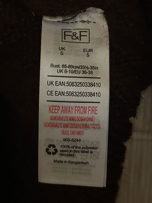 Джемпер трендового кольору марсала з вовною р.S