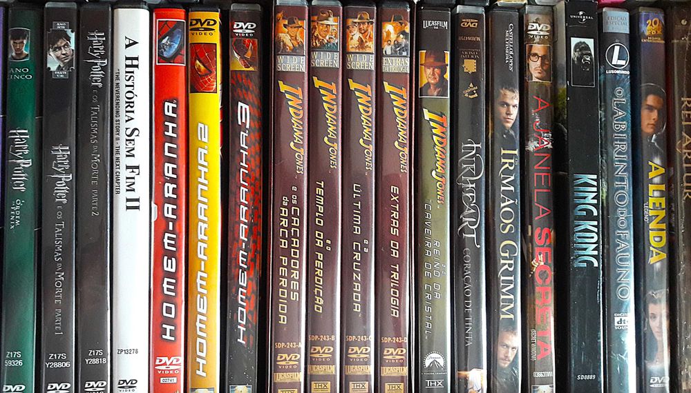 DVDs originais semi-novos - Vários títulos de filmes