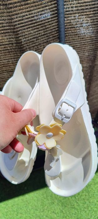 Klapki  Birkenstock Gizeh EVA flower white maat r.38