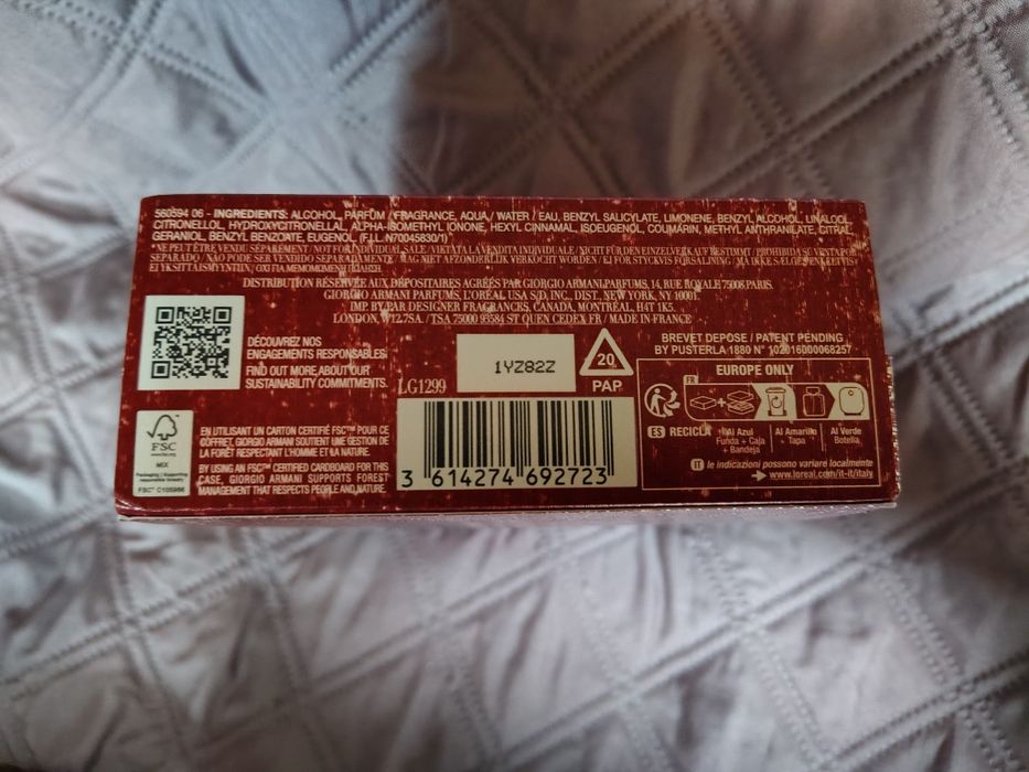 Zestaw perfumy damskie Giorgio Armani Si passion nowe 50ml+7mle