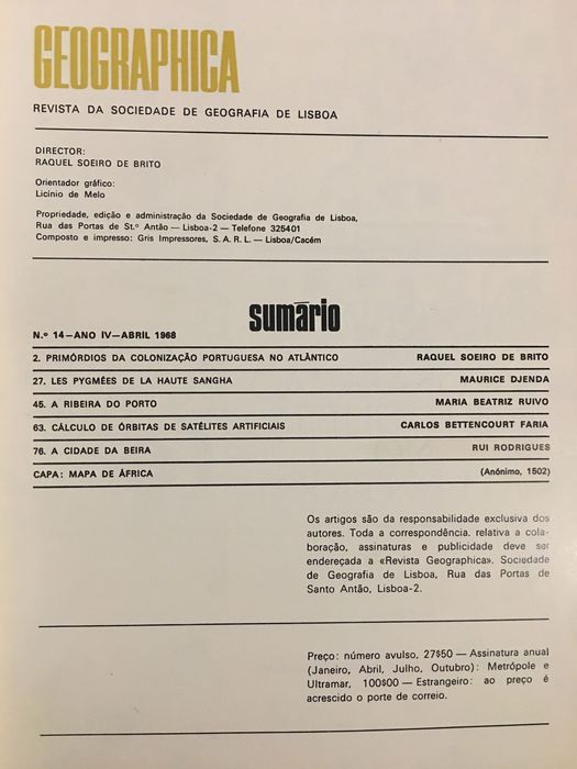 Geographica. Raquel Soeiro de Brito. Timor. África