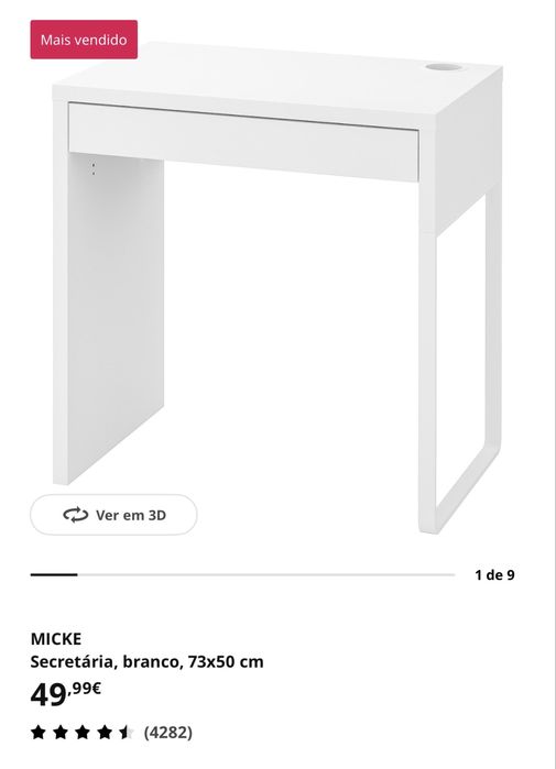 Secretaria ikea Micke usada