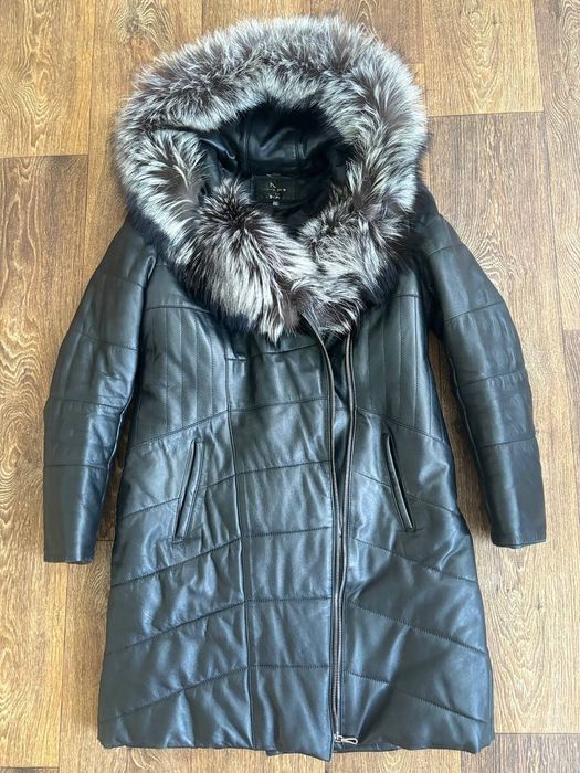 Дублянка кожаная тепла дубленка