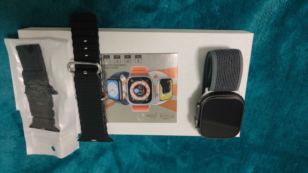 Smartwatch NOVO + 3 pulseiras + película protectora