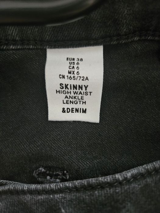 Jeansy skinny z wysokim stanem
