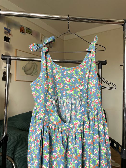 Сарафан з відкритою спинкою на завʼязках