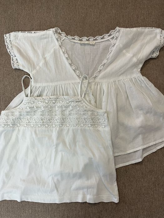 Conjunto blusa e top branco | Zara Girls (9/10 anos)