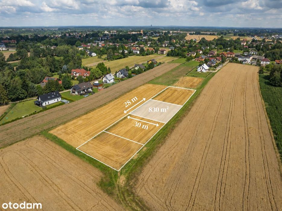 Atrakcyjna działka budowlana 830 m² | Jawiszowice ul. Pocztowa