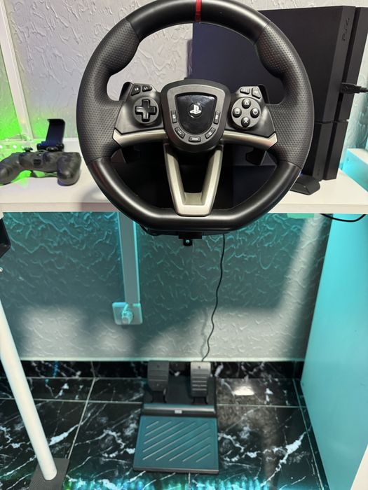 Volante Ps/Pc com pedais