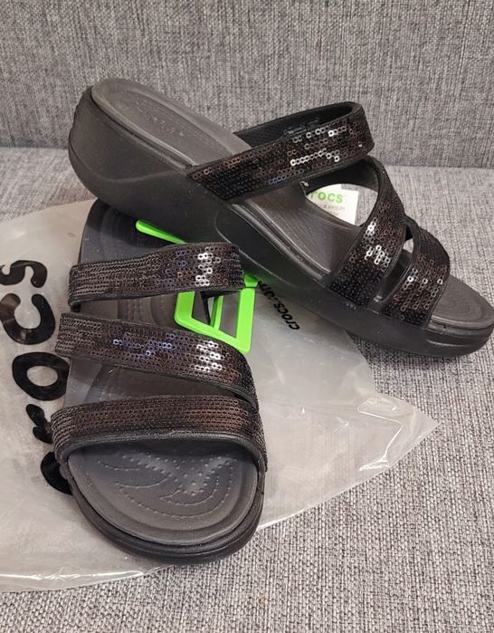 Crocs 7, 8, w8, crocs 38, жіночі крокси чорні Оригінал