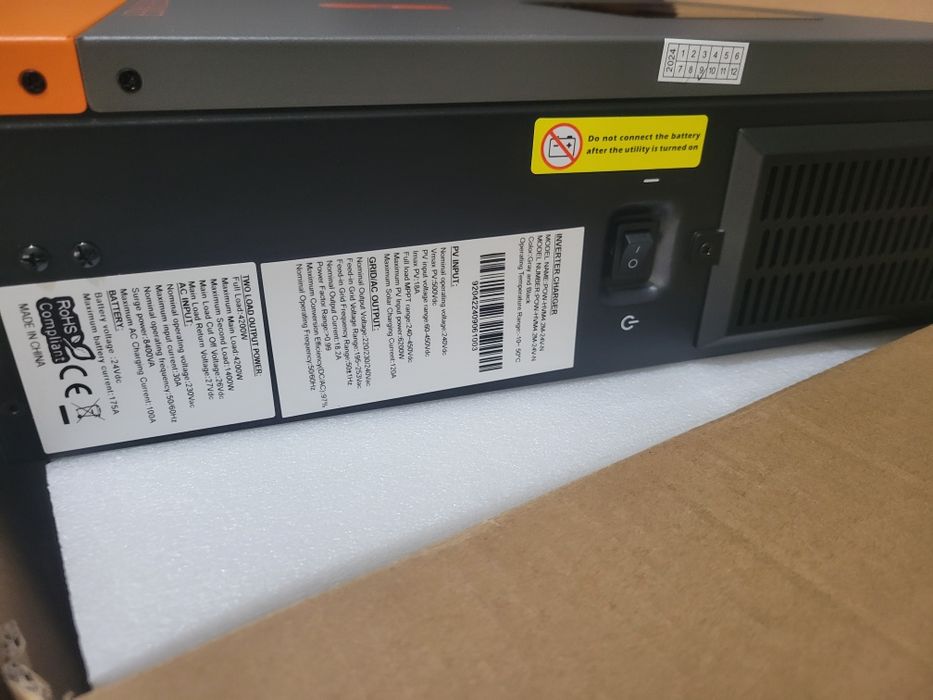 Inversor híbrido 4.2kw 24v monofásico