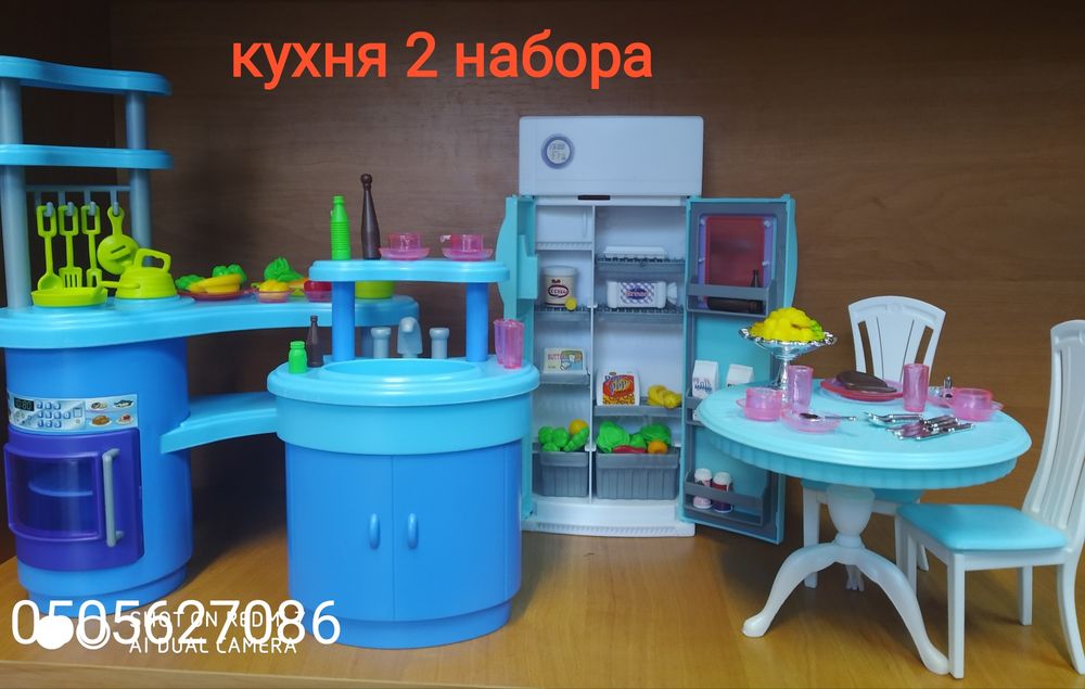 Мебель для кукол Барби Кухня 5 видов (30 видов) Меблі для ляльок