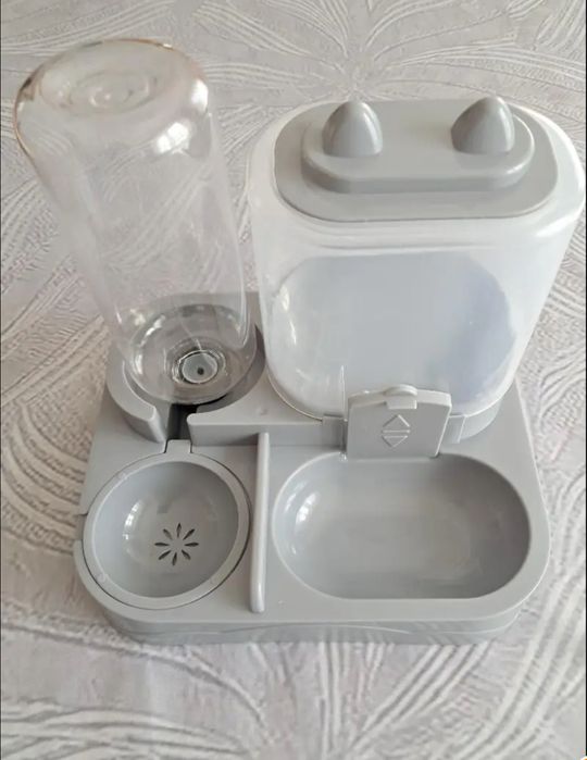 Автоматична годівниця для корму та води 2-в-1