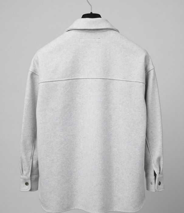 Sobrecamisa com Bolsos / Casaco Camiseiro de Feltro Zara - Como Novo
