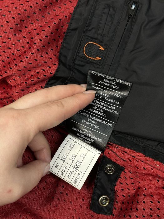 Оригінальна вінтажна шкіряна мото куртка harley davidson