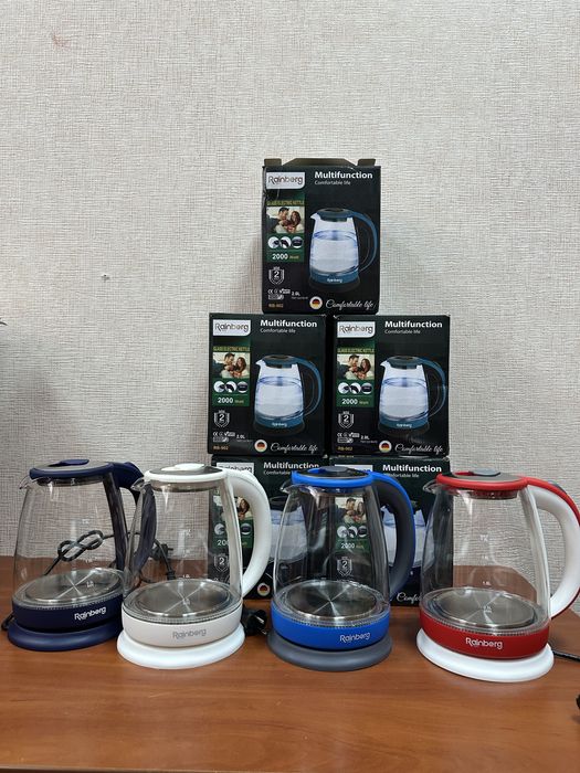 Електрочайник з підсвіткою Rainberg 2200Вт