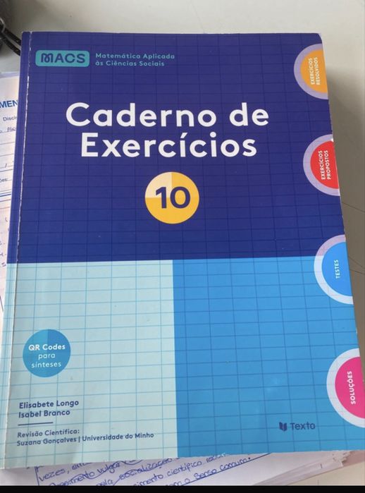 Cadernos de atividade Macs 10 ano