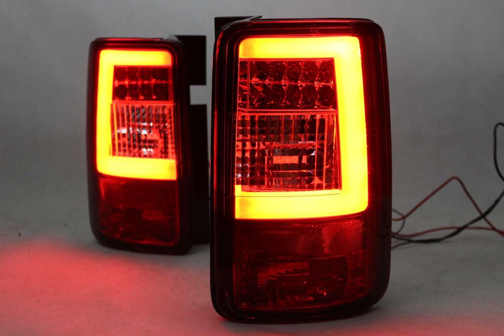 Lampy światła tył tylne VW CADDY 03-14 MK3 2K Diody LED BAR NEON TUNING Red NOWE!