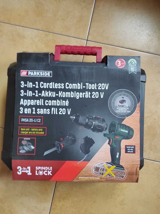 3 в 1 Шуруповерт + сабельна пила + реноватор Parkside PKGA 20-Li C2