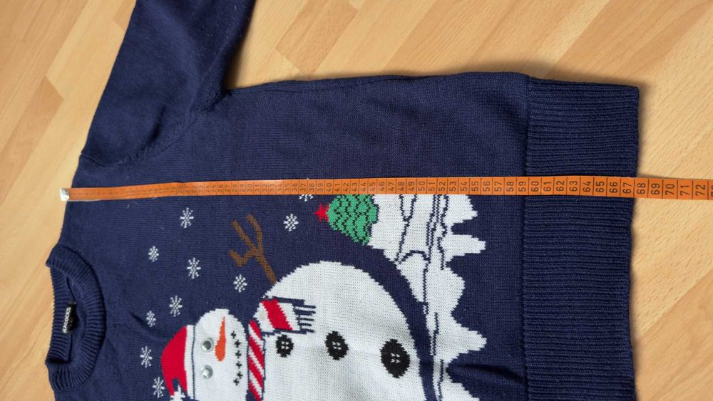Świetny świąteczny sweter męski firmy Peacocks rozmiar L