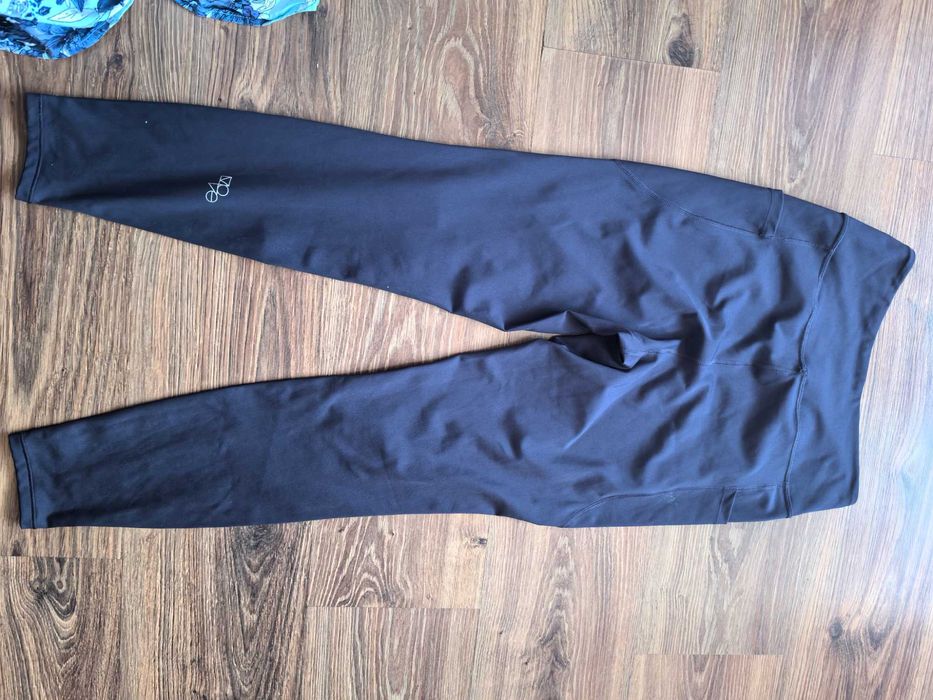 Legginsy h&m, move, jak nowe, rozm m, kieszenie, wysoki stan granat