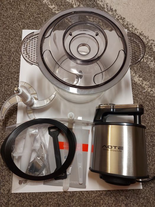 NOWY Duży 3L Szklany młynek do mięsa, elektryczny siekacz do żywności.