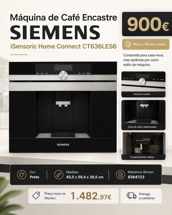Máquina de Café de Encastre SIEMENS — 900€