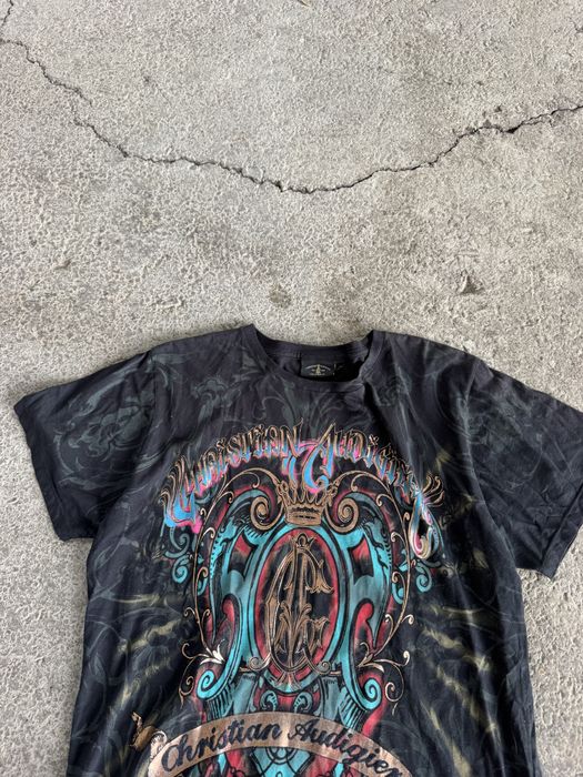 Vintage y2k t-shirts Christian Audigier Ed hardy Affliction Ecko unltd indie sleaze style