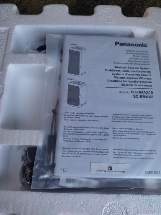 Głośnik bezprzewodowy akumulatorowy Panasonic dużej mocy nowy