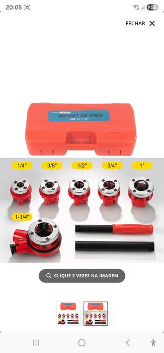 Kit De Rosqueamento De Tubos, Operação Manual, Aço Carbono Durável, 6 Dies Incluem 6mm