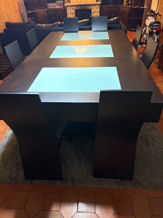 Mesa Snooker/bilhar com tampo e 8 cadeiras xxl