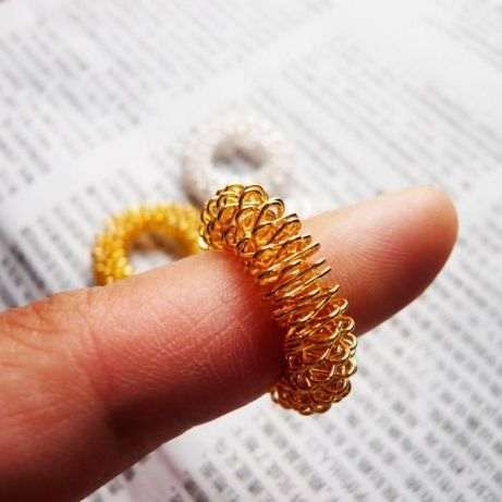 2X Massagem dedo anel acupunctura antistress reumatismo dor mão