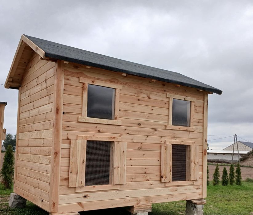 Golebnik 3x2 m Dach dwuspadowy z rusztem