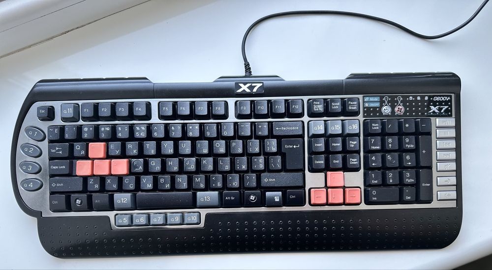 Клавиатура A4Tech X7 G800V USB