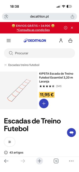 Escada de treino