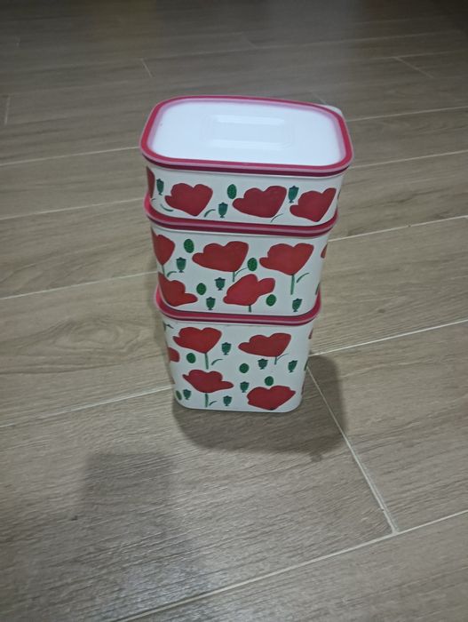 Conjunto 3 (três) caixas despensa Tupperware