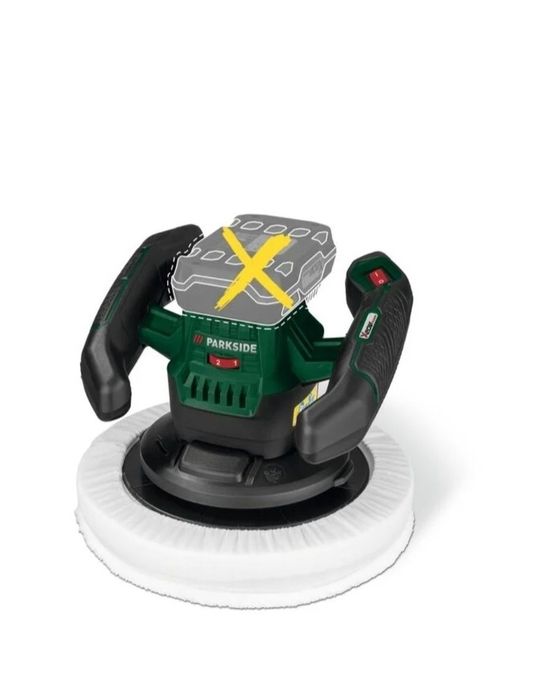 Parkside 20V Polidora sem Fio - Kit Completo