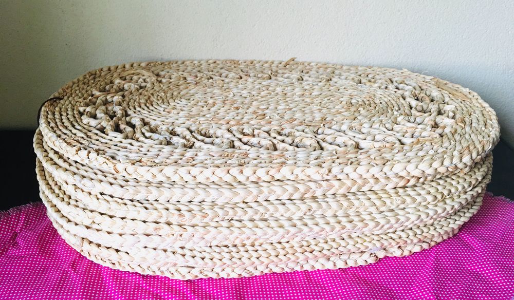Conjunto de 8 individuais de mesa de verga